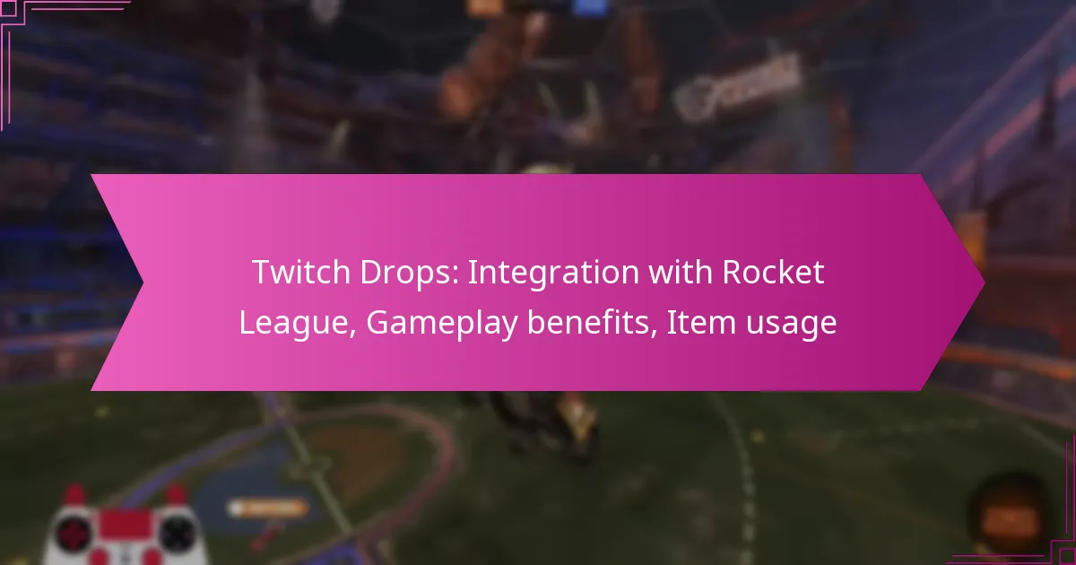 Read more about the article Twitch Drops: Integration with Rocket League, Gameplay benefits, Item usage