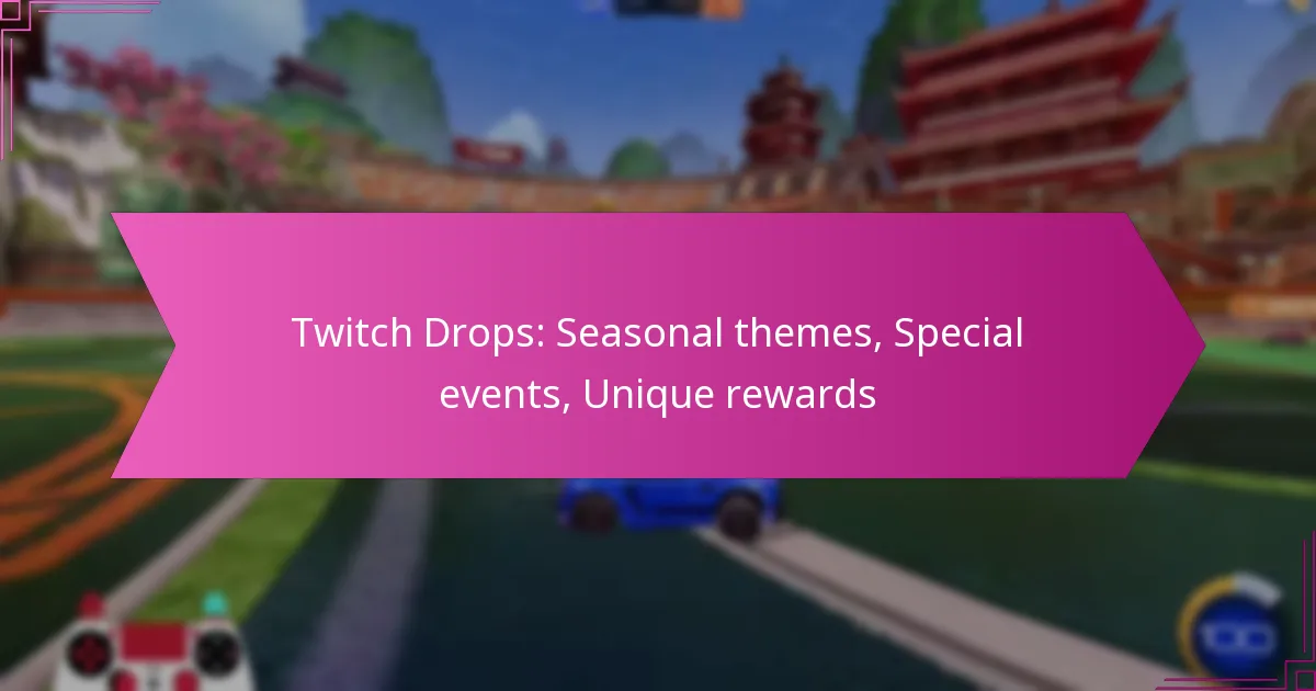 Read more about the article Twitch Drops: Seasonal themes, Special events, Unique rewards