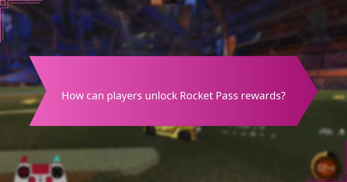 How can players unlock Rocket Pass rewards?