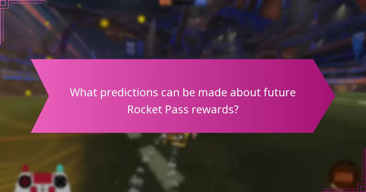 What predictions can be made about future Rocket Pass rewards?