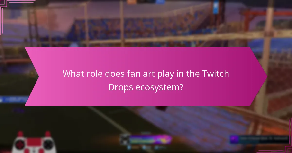 What role does fan art play in the Twitch Drops ecosystem?